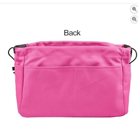 Vercord Canvas Handbag Organizers, Sturdy Purse Insert Organizer Bag Rose Pink - Picture 5 of 13